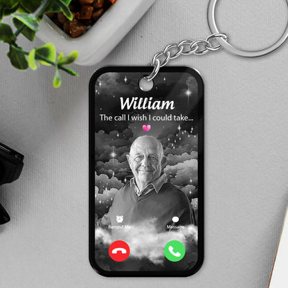 Phone Call Memorial Keychain